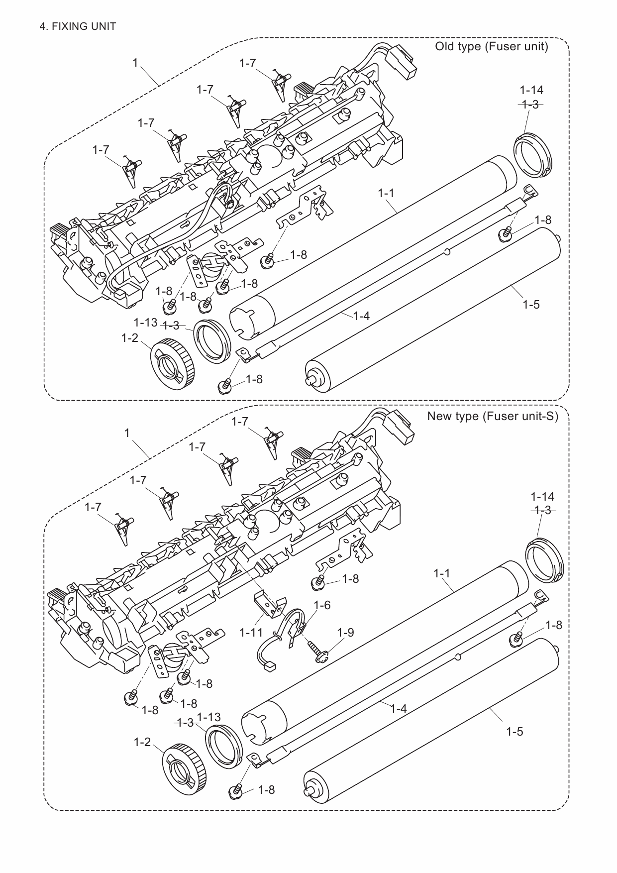 Brother MFC 7420 7820N DCP7010 7010L 7025 Parts Reference-2